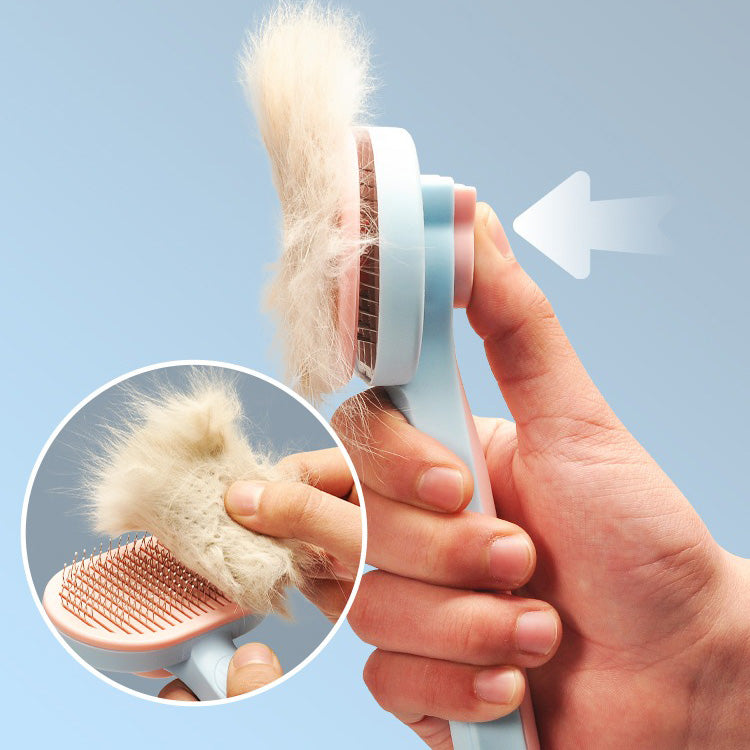 Self-cleaning Widen Pet Grooming Brush