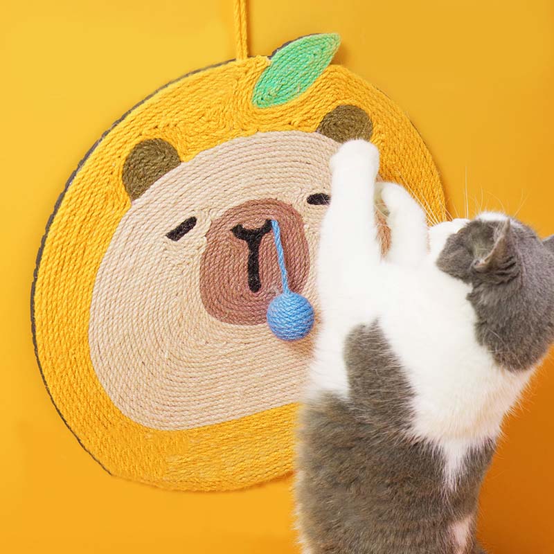 Capybara Cat Scratcher Board Cat Toy