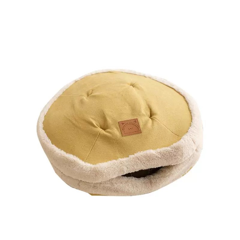 Dorayaki Semi-closed Cat Bed