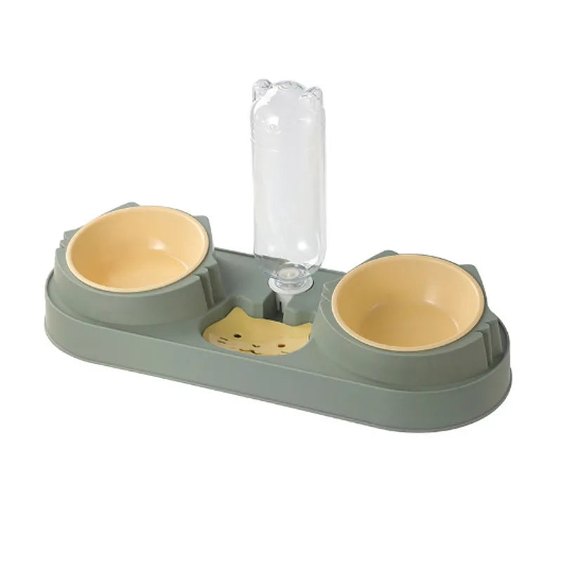 Separate Design Pet Cat Bowl Set